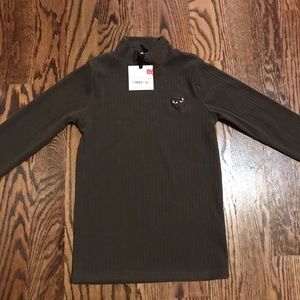 ZERO+US camel ribbed turtleneck size S- 16 kids